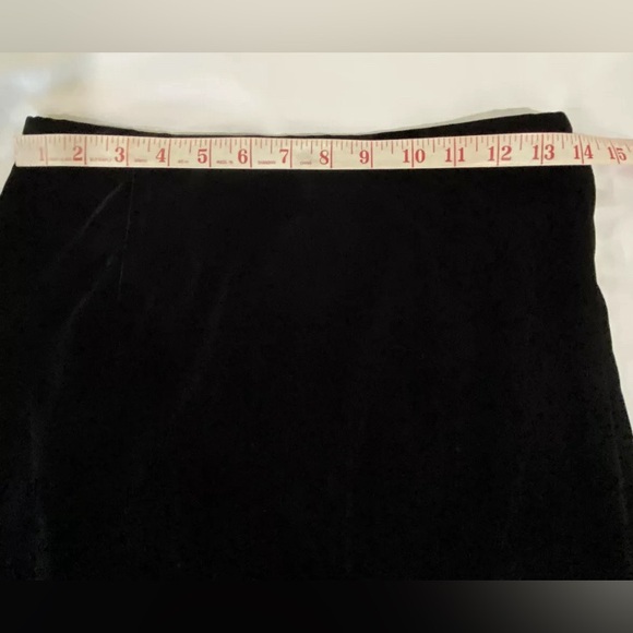 Talbots Black Velvet A-line 6-8P Skirt - Picture 8 of 8